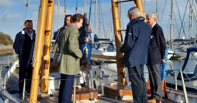 The princess royal re-commissions historic junk yacht