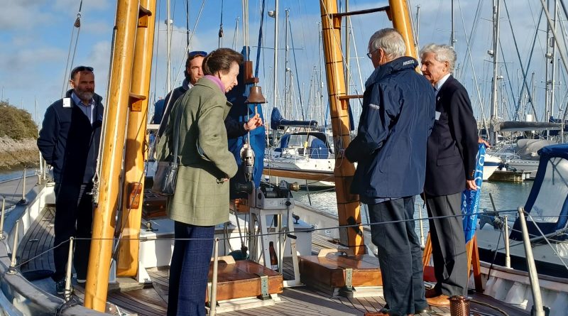 The princess royal re-commissions historic junk yacht