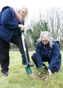 Sultan tree-planting for Queen's Green Canopy 5